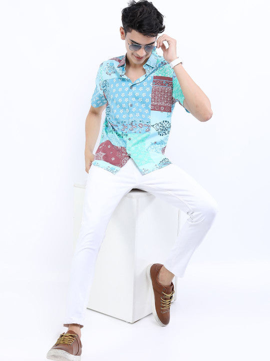 Boho Patchwork Casual Shirt