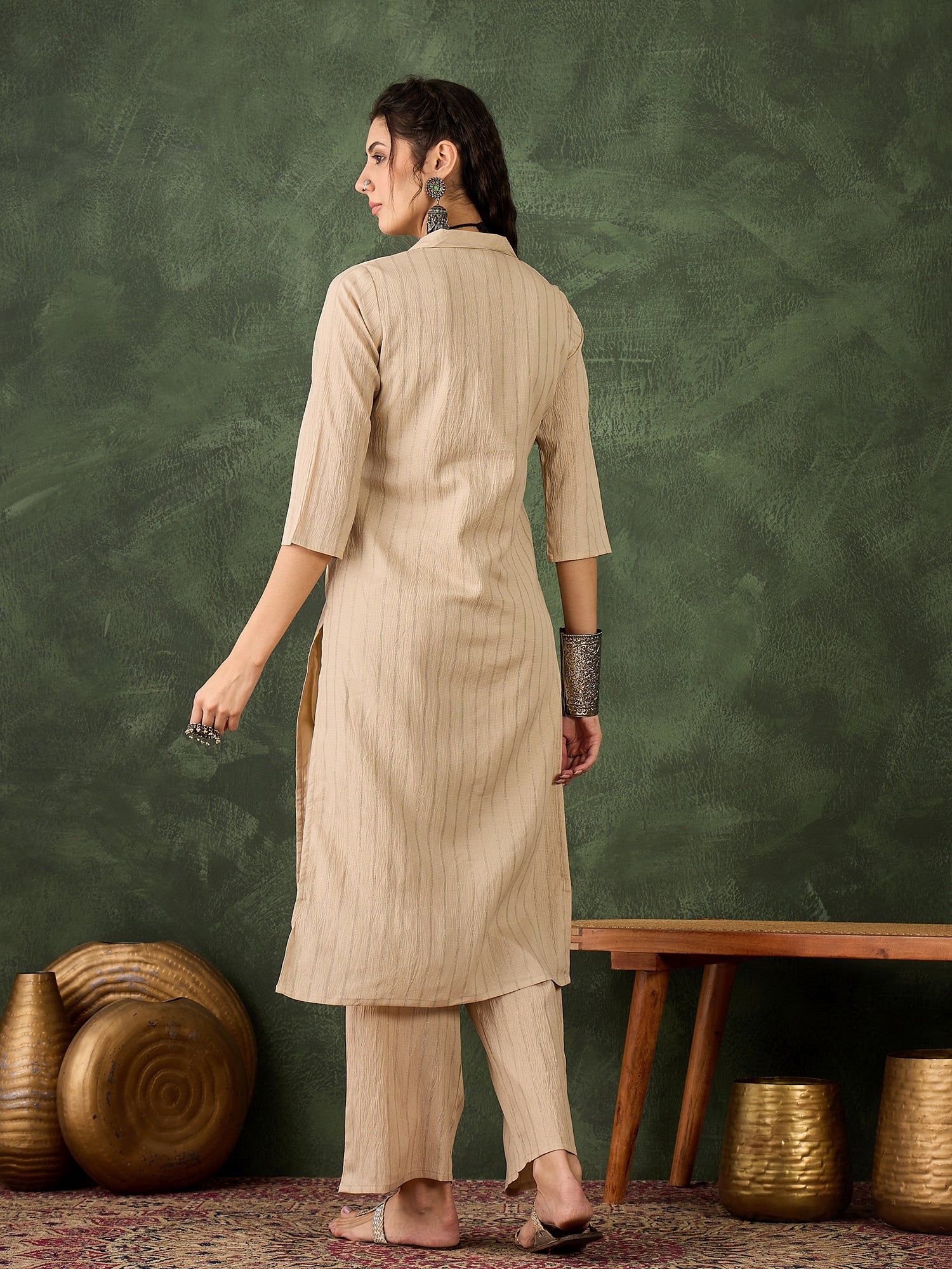 VredeVogel Cotton Silk Blend Kurta Set