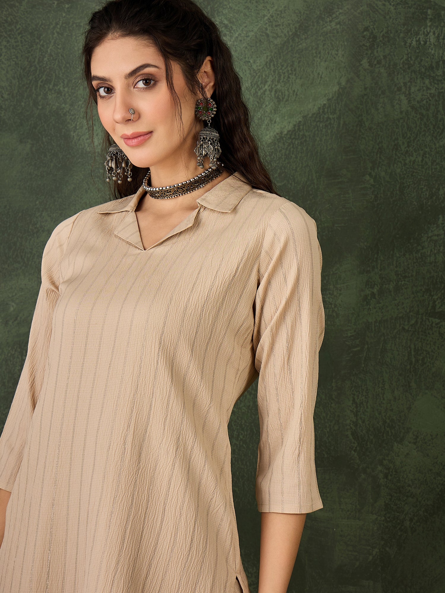 VredeVogel Cotton Silk Blend Kurta Set