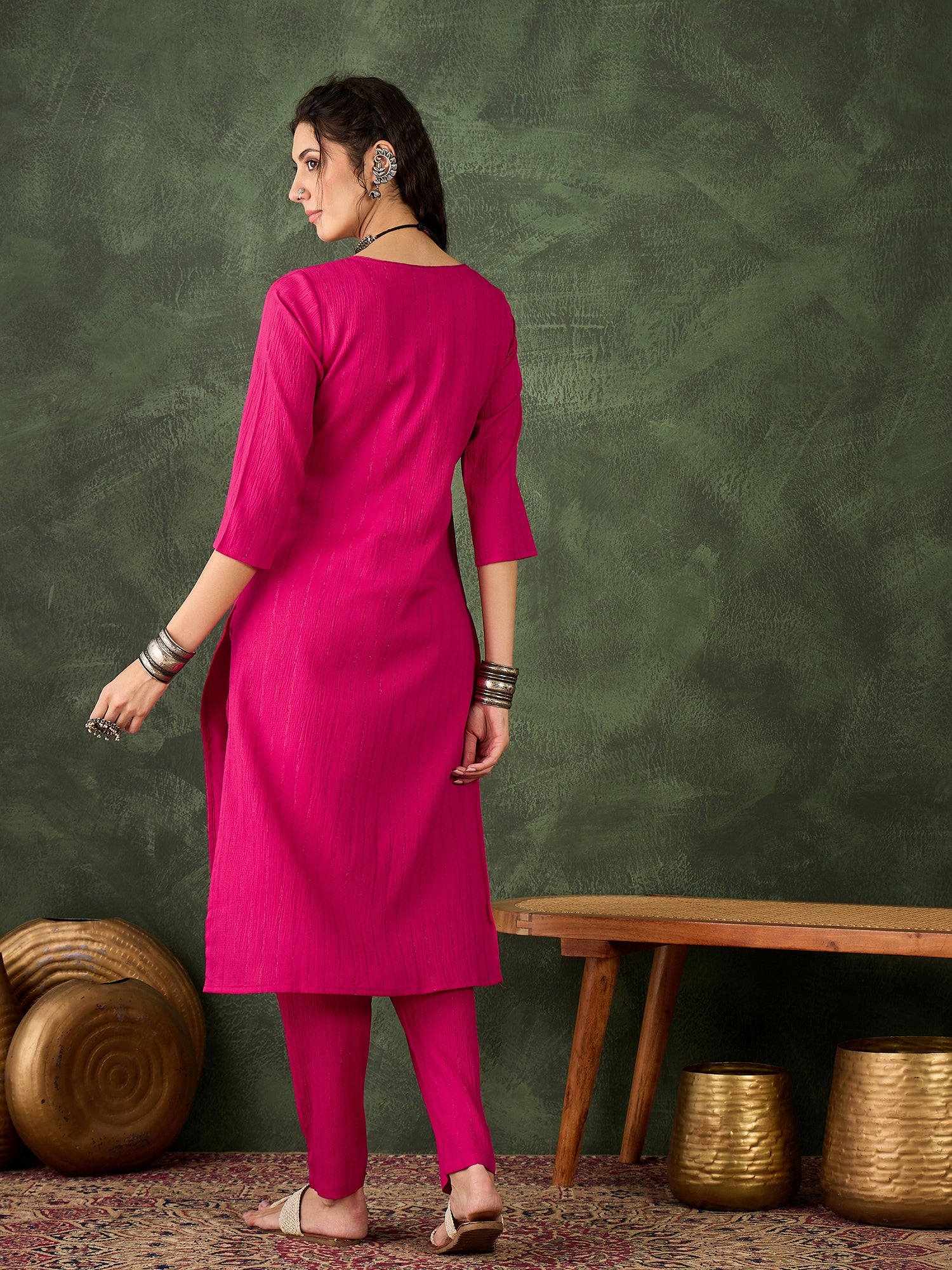 VredeVogel Cotton Silk Blend Kurta Set