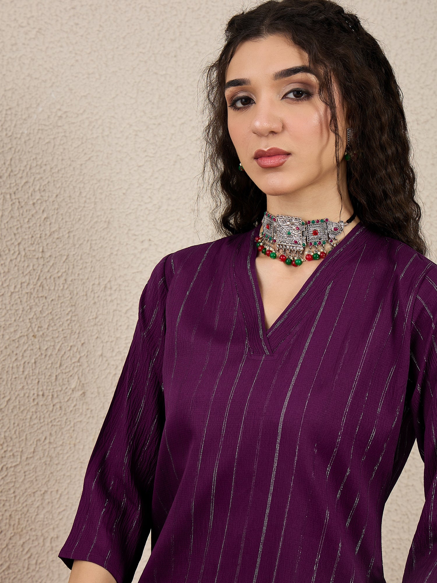VredeVogel Cotton Silk Blend Kurta Set