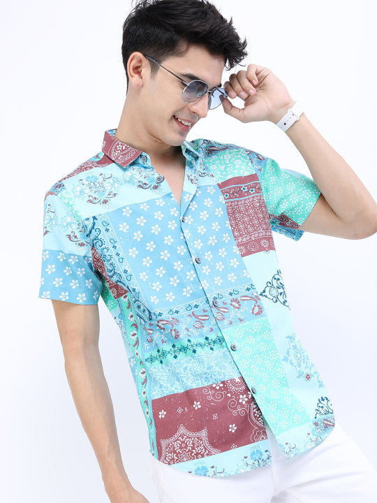 Boho Patchwork Casual Shirt