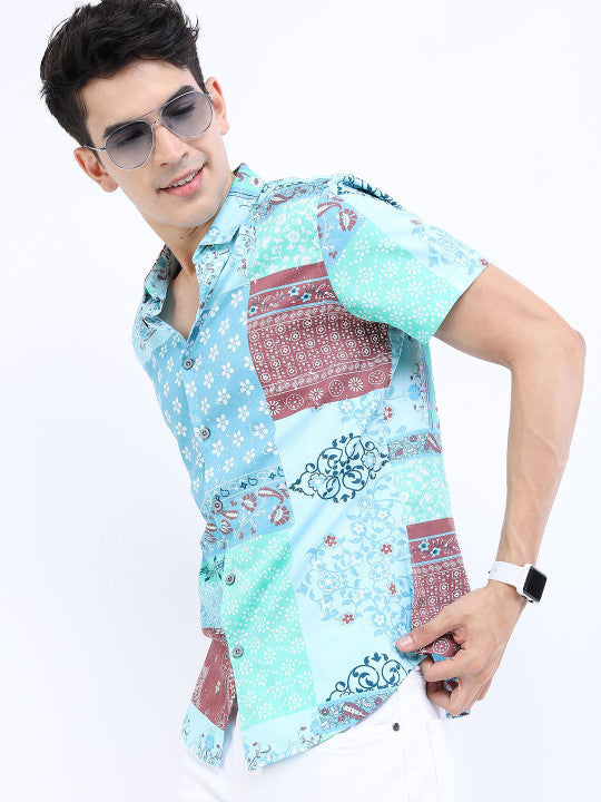 Boho Patchwork Casual Shirt