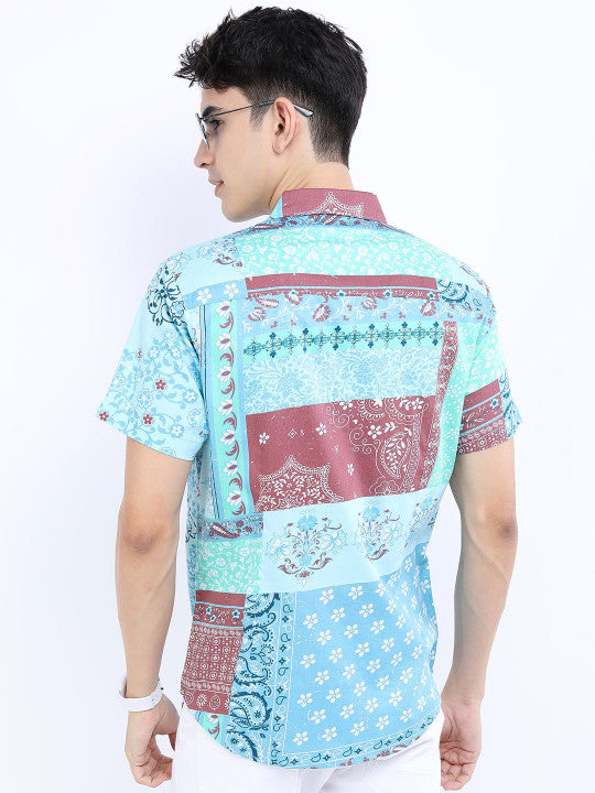 Boho Patchwork Casual Shirt