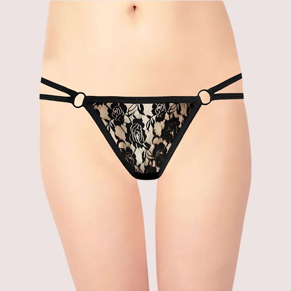 Women's Lace G String &amp; Thong Panties (Pack of 2)