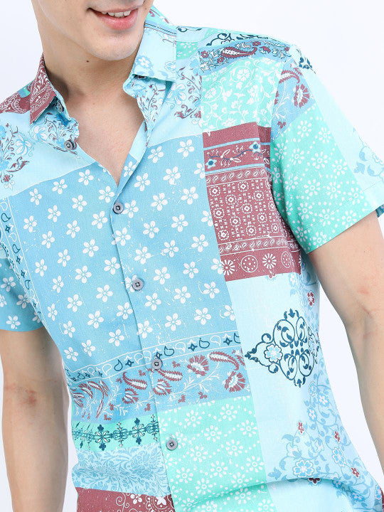 Boho Patchwork Casual Shirt